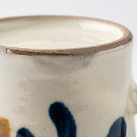 やちむん 陶眞窯 マグカップ 染付 デイゴ唐草 やちむん 陶眞窯 やちむん