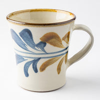 やちむん 陶眞窯 マグカップ 染付 デイゴ唐草 やちむん 陶眞窯 やちむん