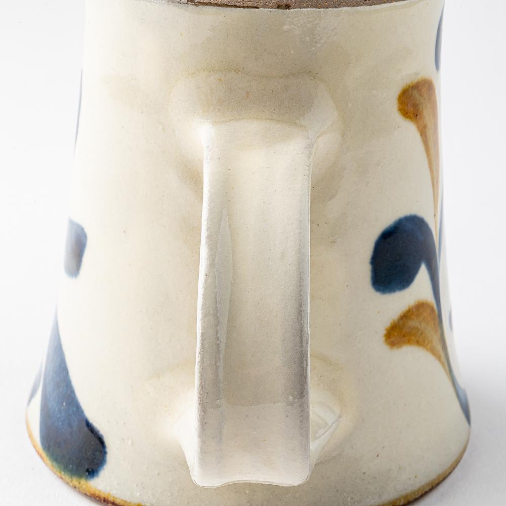 やちむん 陶眞窯 マグカップ 染付 ゴスアメ唐草 やちむん 陶眞窯 やちむん