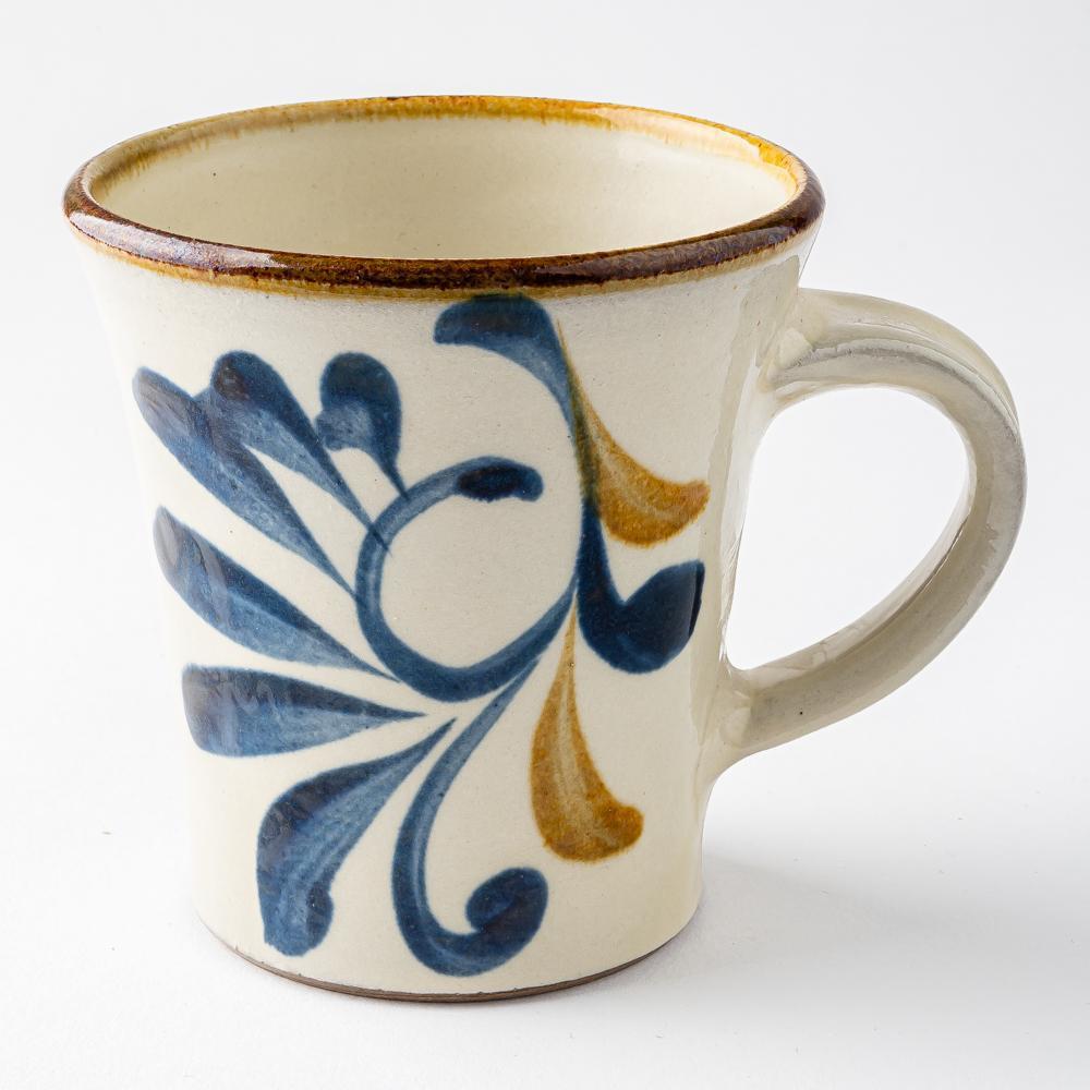 やちむん 陶眞窯 マグカップ 染付 ゴスアメ唐草 やちむん 陶眞窯 やちむん