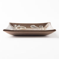 やちむん 陶眞窯 四角皿(15cm) 白いっちん やちむん 陶眞窯 やちむん