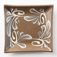 やちむん 陶眞窯 四角皿(15cm) 白いっちん やちむん 陶眞窯 やちむん