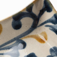 やちむん 陶眞窯 四角皿(8.5cm) ゴスアメ唐草 やちむん 陶眞窯 やちむん