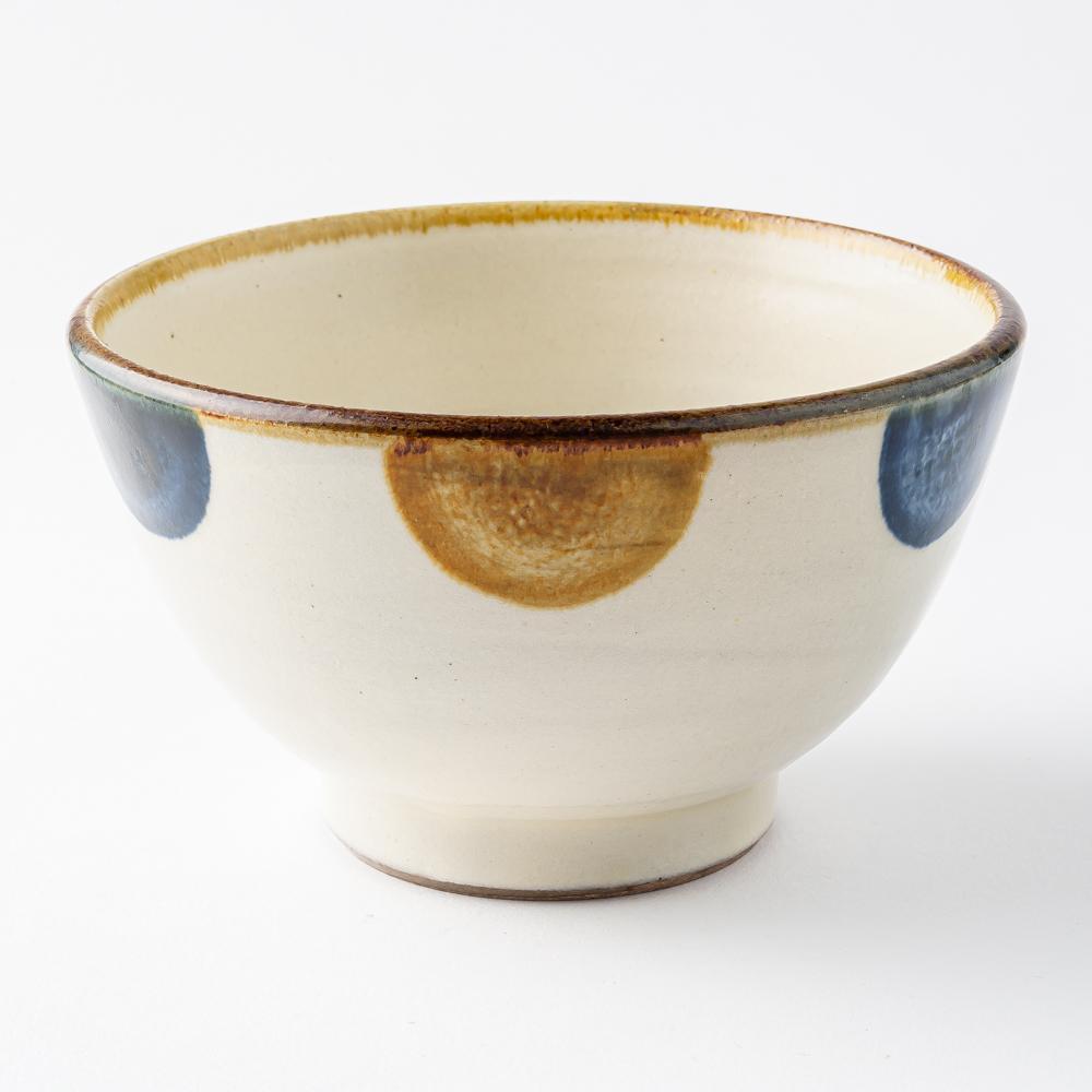 やちむん 陶眞窯 汁マカイ 染付 ドット(ゴスアメ) やちむん 陶眞窯 やちむん