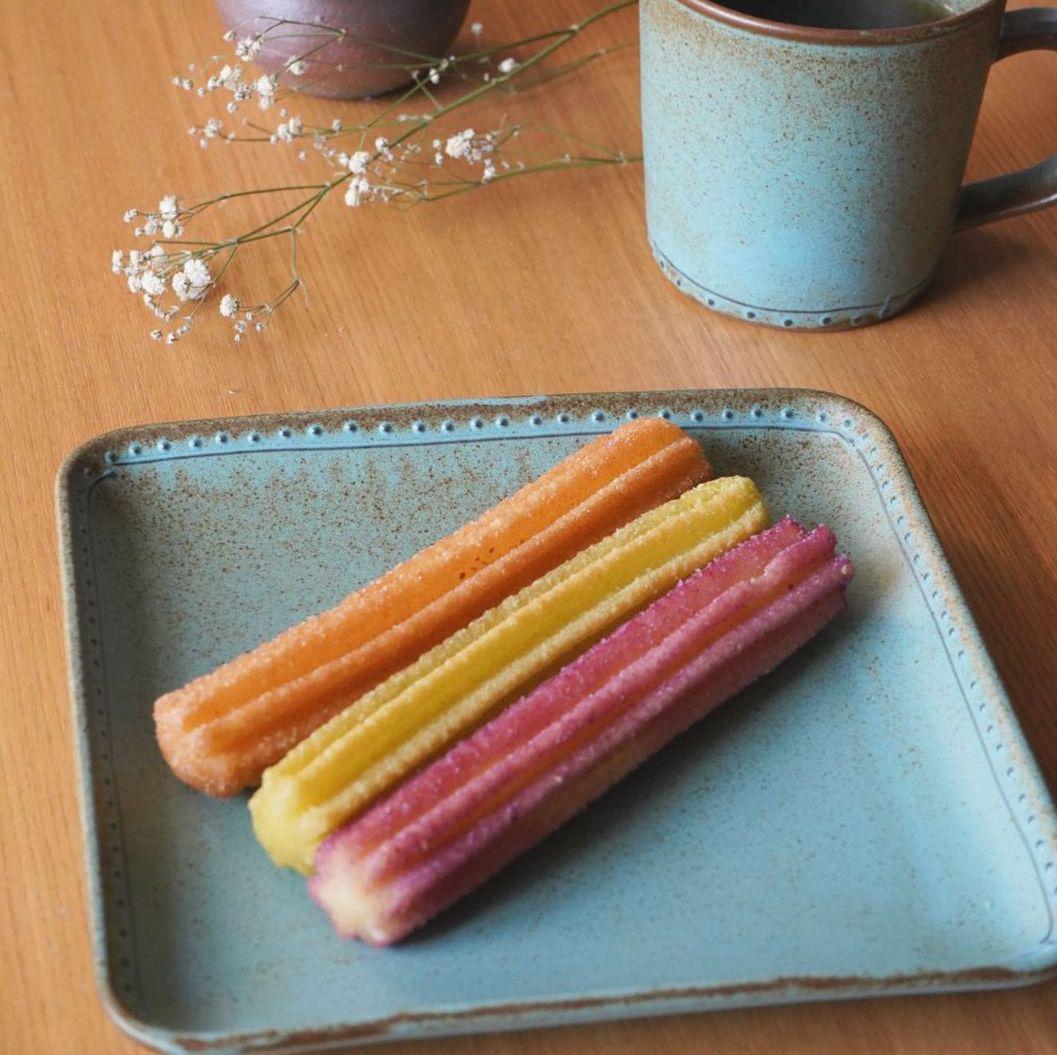 波佐見焼 藍染窯 ブロンズ 正角皿 ブルー 波佐見焼 藍染窯 波佐見焼