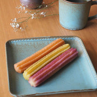 波佐見焼 藍染窯 ブロンズ 正角皿 ブルー 波佐見焼 藍染窯 波佐見焼