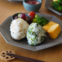 津軽金山焼 黒ひだすき 八角皿 津軽金山焼 津軽金山焼