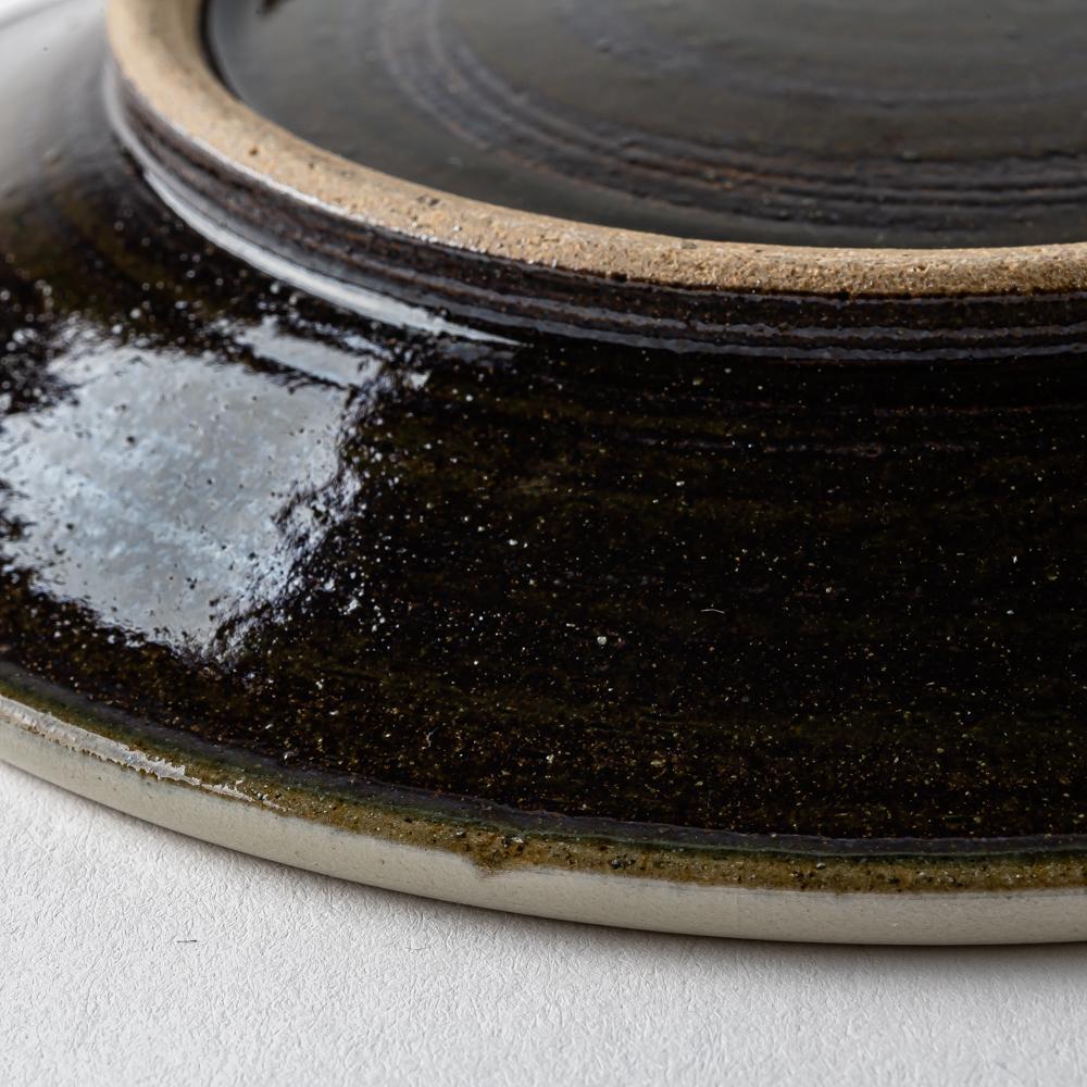 やちむん 育陶園 唐草線彫 5寸皿 白唐草 やちむん 育陶園 やちむん