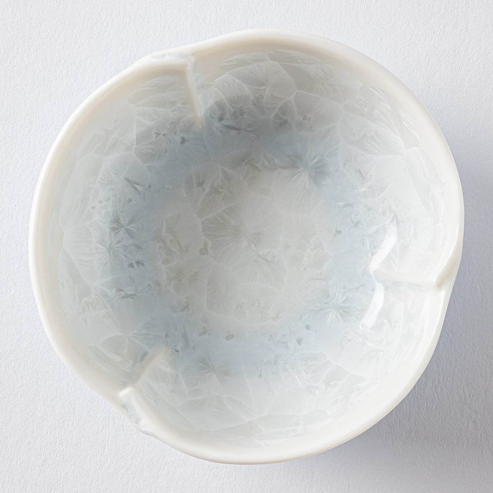 京焼・清水焼 陶あん 花結晶 小鉢(青白) 京焼・清水焼 陶あん 京焼・清水焼
