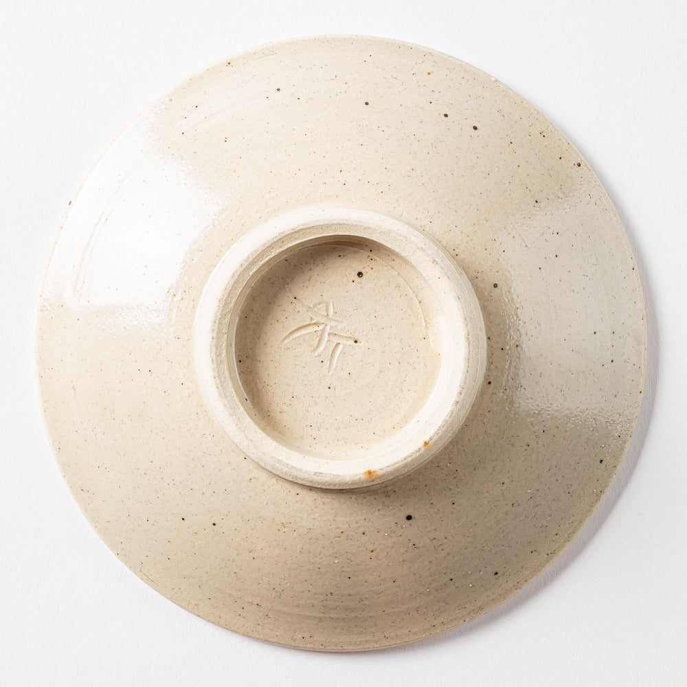 やちむん工房 與那嶺 唐草染付 5寸皿 パステルシリーズ(ピンク) ¥2,062