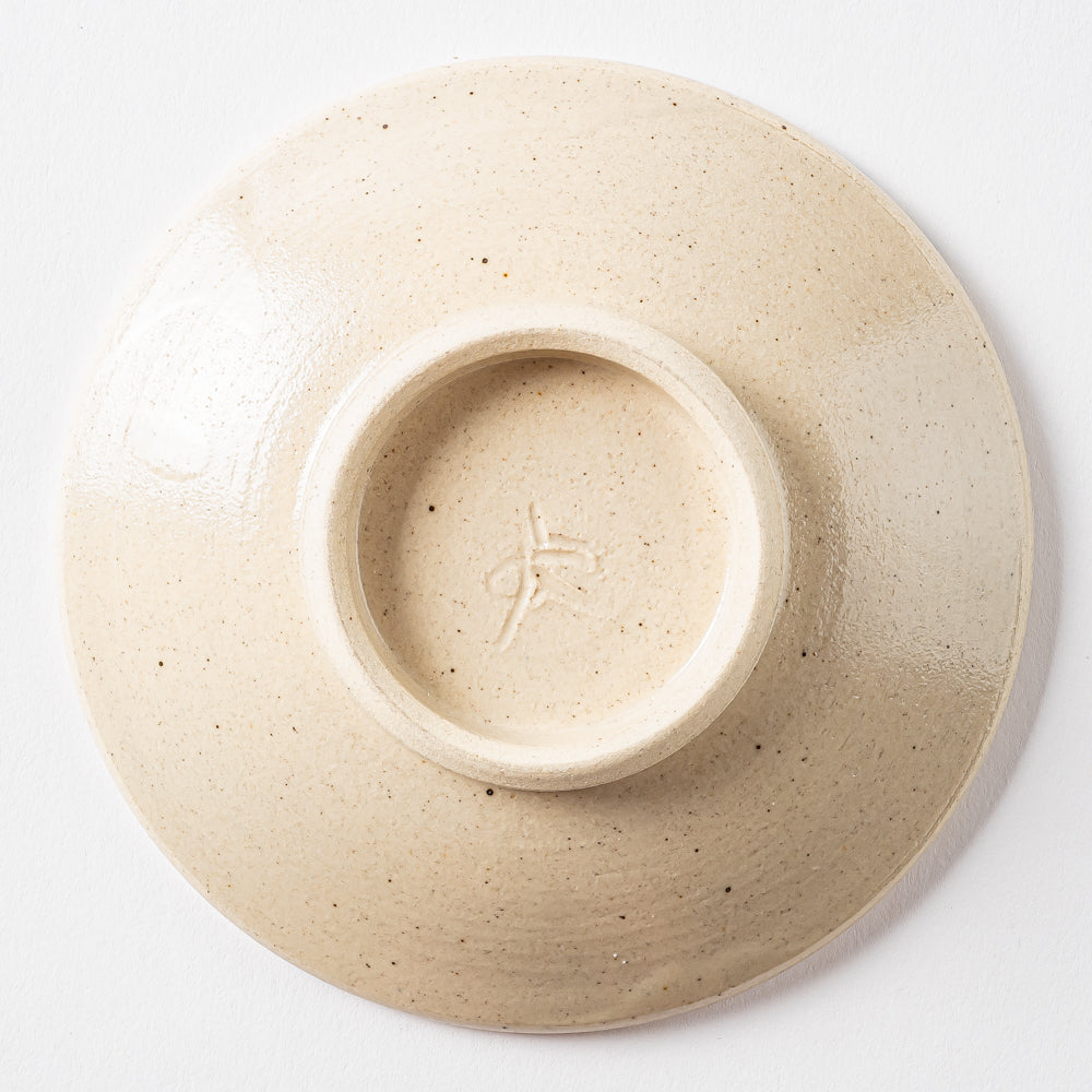 やちむん工房 與那嶺 唐草染付 4寸皿 パステルシリーズ(水色) やちむん工房 與那嶺 やちむん