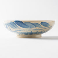 やちむん工房 與那嶺 唐草染付 5寸鉢 パステルシリーズ(水色) やちむん工房 與那嶺 やちむん