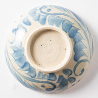 やちむん工房 與那嶺 唐草染付 5寸鉢 パステルシリーズ(水色) やちむん工房 與那嶺 やちむん