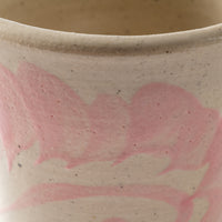 やちむん工房 與那嶺 唐草染付 フリーカップ パステルシリーズ(ピンク) やちむん工房 與那嶺 やちむん