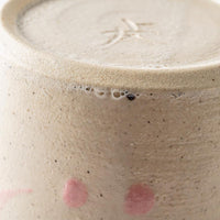 やちむん工房 與那嶺 唐草染付 フリーカップ パステルシリーズ(ピンク) やちむん工房 與那嶺 やちむん