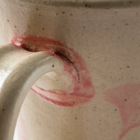 やちむん工房 與那嶺 唐草染付 マグカップ パステルシリーズ(ピンク) やちむん工房 與那嶺 やちむん