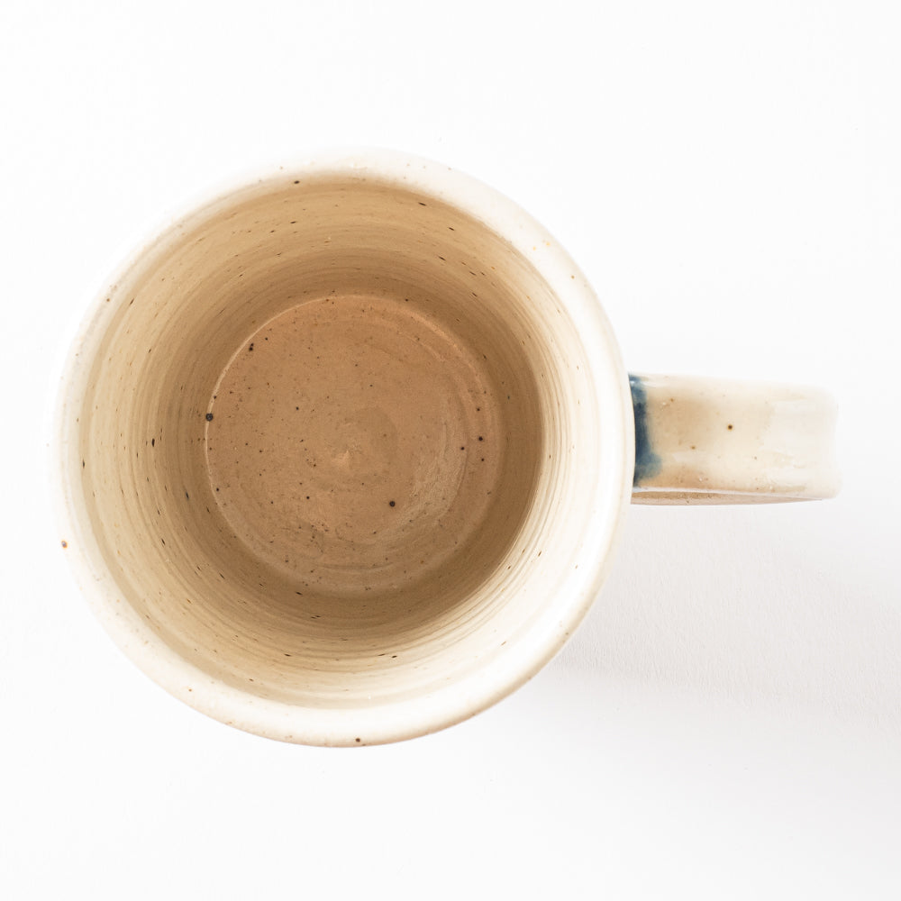 やちむん工房 與那嶺 唐草染付 マグカップ パステルシリーズ(水色) やちむん工房 與那嶺 やちむん