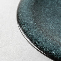 陶房薄氷 水泡氷裂貫入釉 17cmリム皿 陶房薄氷 作家 川合太一 陶磁器作家もの