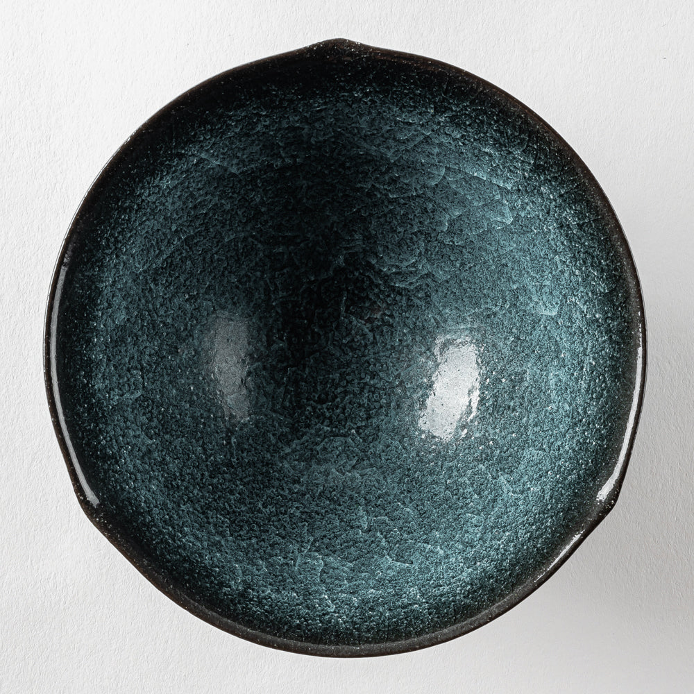 陶房薄氷 水泡氷裂貫入釉 茶碗(大) 陶房薄氷 作家 川合太一 陶磁器作家もの