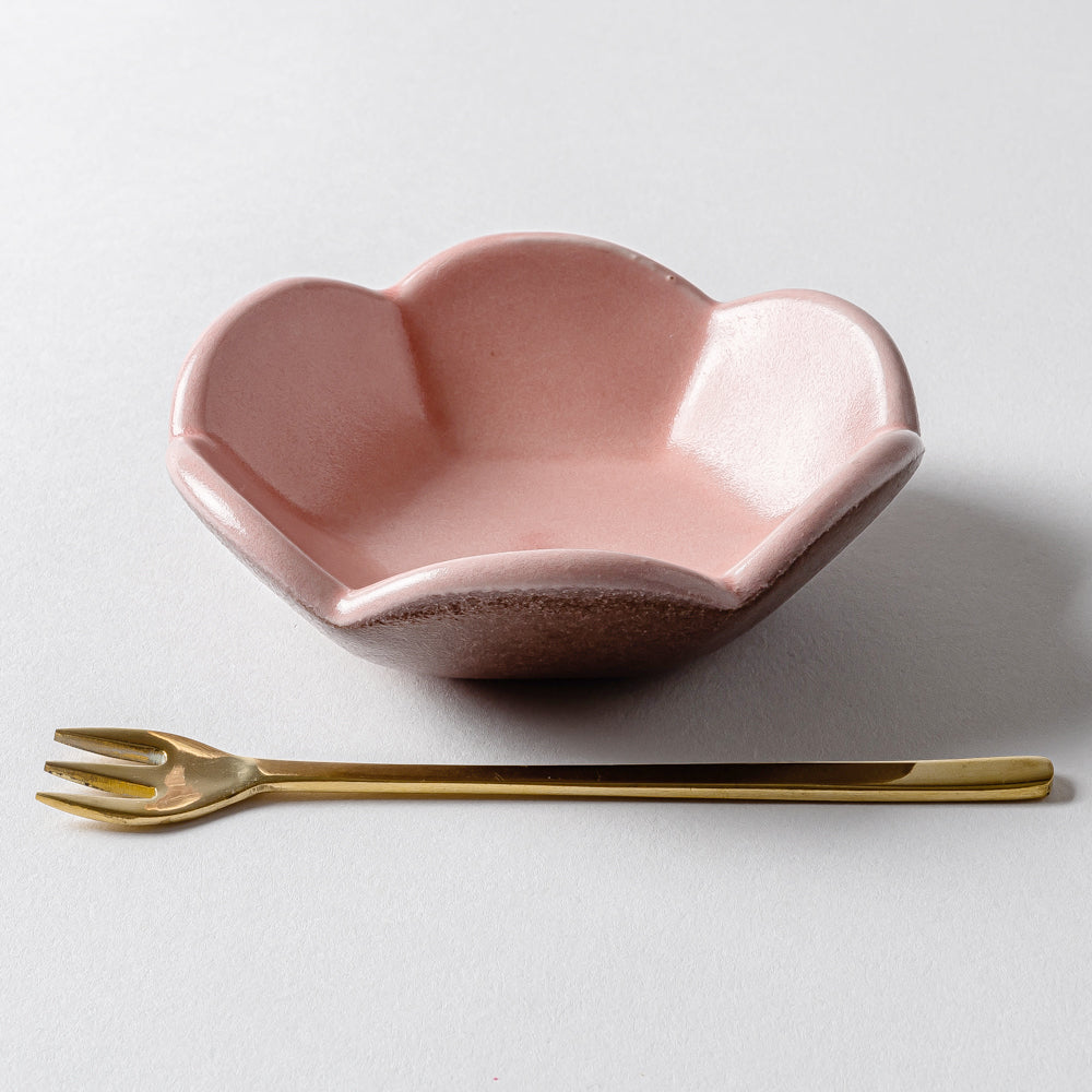 雅峰窯 梅小鉢( S )(ピンク) 丹波焼 雅峰窯 丹波焼