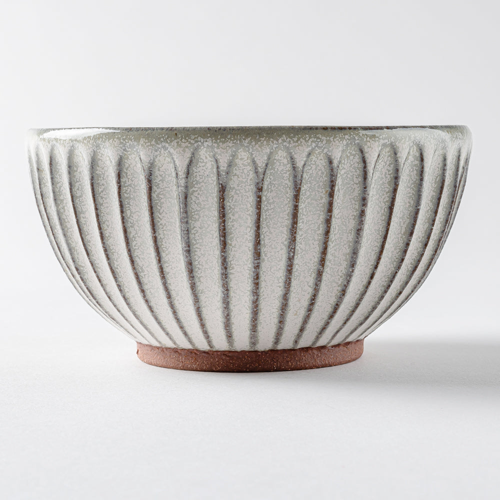 雅峰窯 鎬・碗( S )(内ターコイズブルー、外白) 丹波焼 雅峰窯 丹波焼