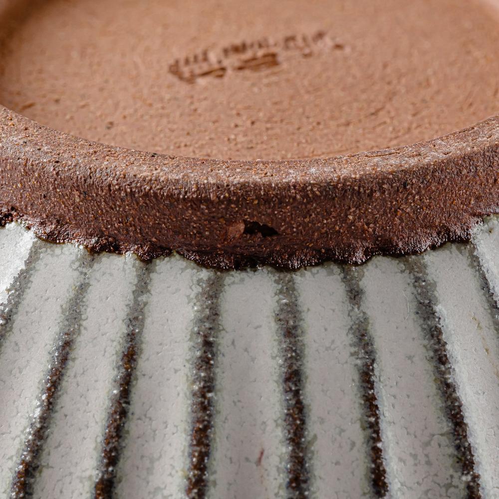 雅峰窯 鎬・碗( S )(内ターコイズブルー、外白) 丹波焼 雅峰窯 丹波焼