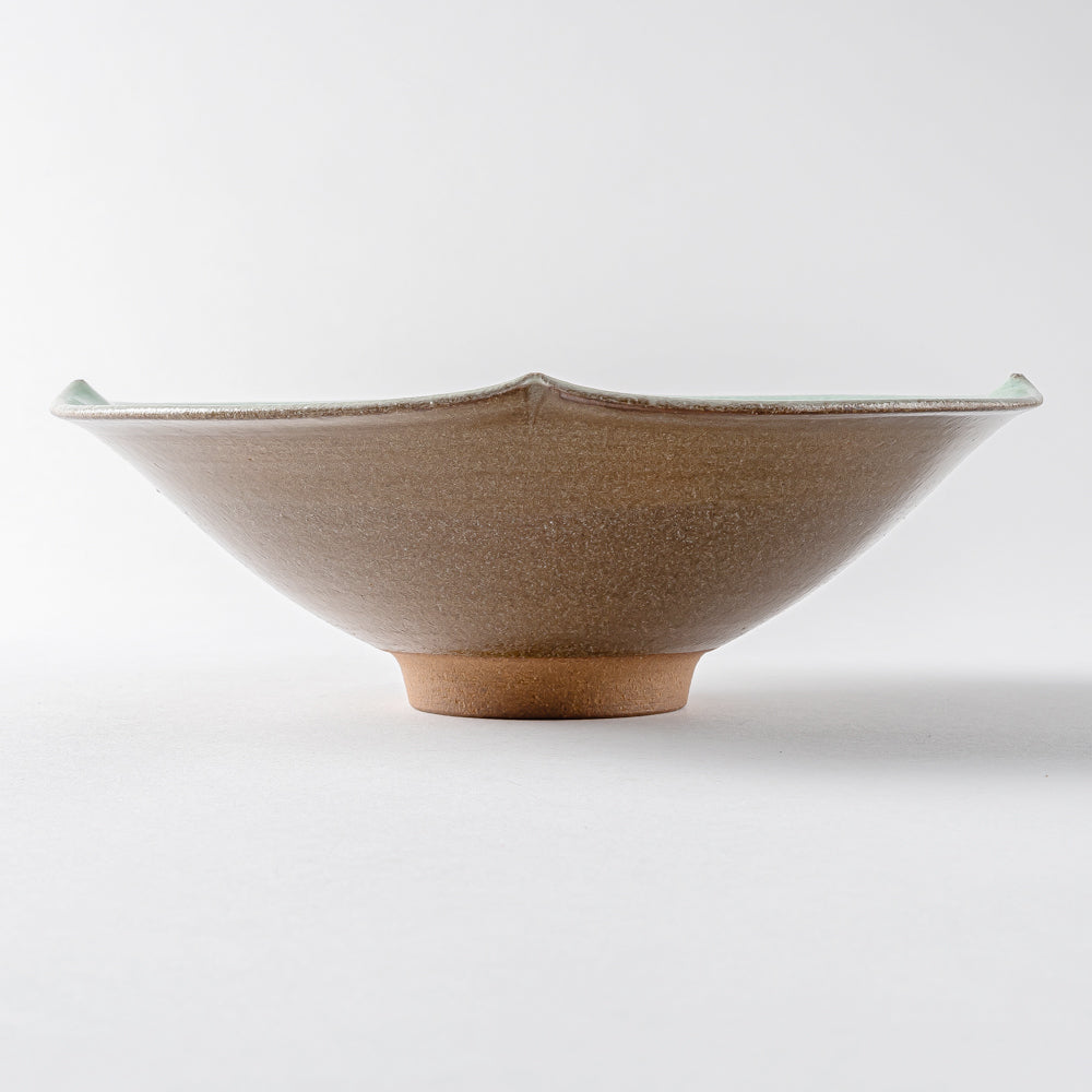 雅峰窯 花形鉢(ターコイズブルー) 丹波焼 雅峰窯 丹波焼