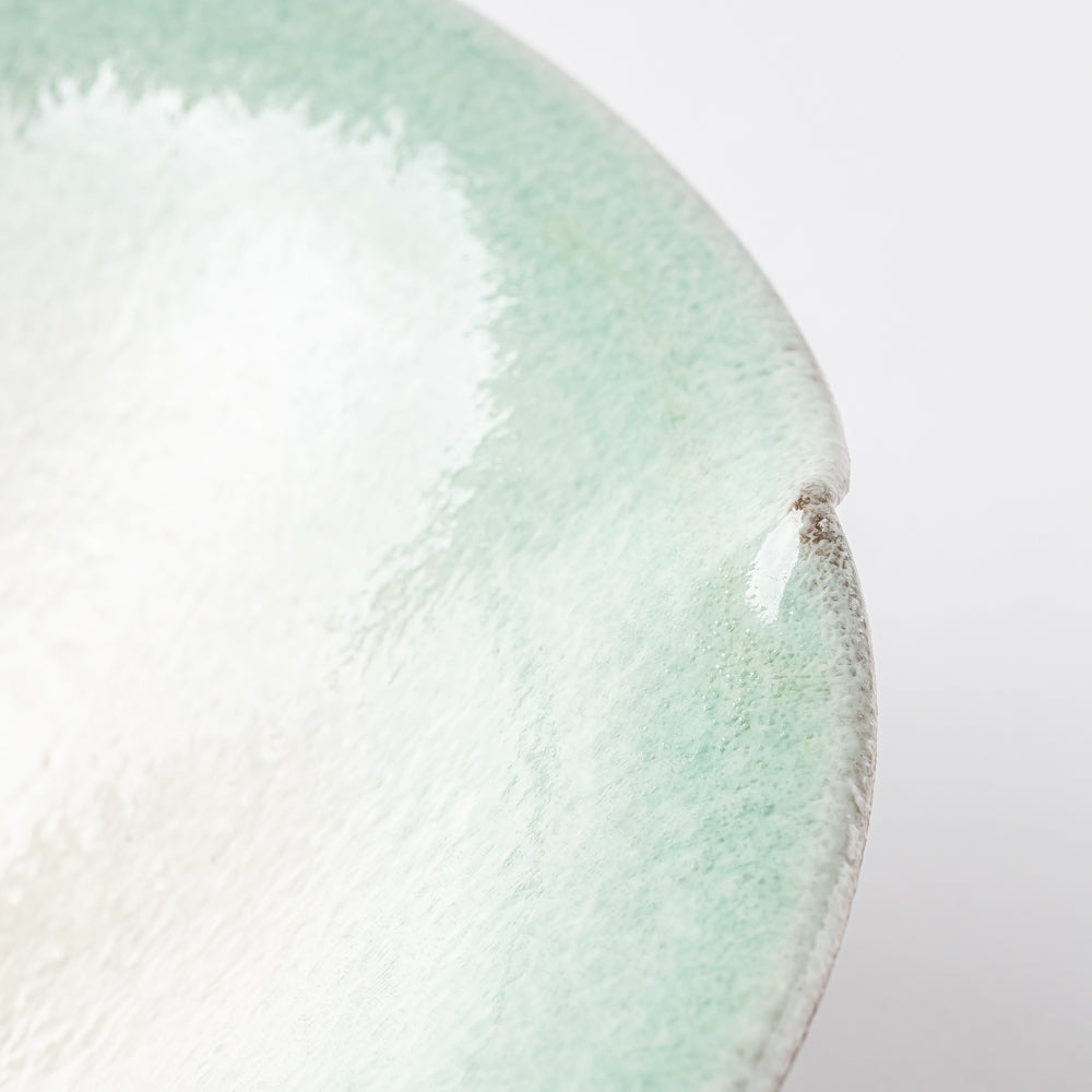 雅峰窯 花形鉢(ターコイズブルー) 丹波焼 雅峰窯 丹波焼