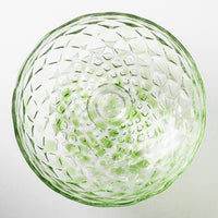 ななこ文様 コンポート 松葉色 ガラス作家 坂田裕昭 ガラスもの