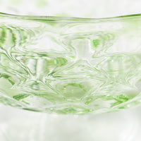 ななこ文様 コンポート 松葉色 ガラス作家 坂田裕昭 ガラスもの