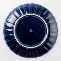 カネコ小兵製陶所 ぎやまん陶 茄子紺ブルー 八寸皿 美濃焼 カネコ小兵製陶所 美濃焼