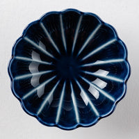 カネコ小兵製陶所 ぎやまん陶 茄子紺ブルー 高台珍味 美濃焼 カネコ小兵製陶所 美濃焼