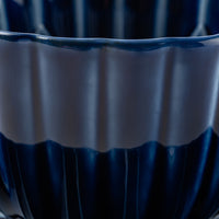 カネコ小兵製陶所 ぎやまん陶 茄子紺ブルー コーヒーカップ&ソーサー 美濃焼 カネコ小兵製陶所 美濃焼