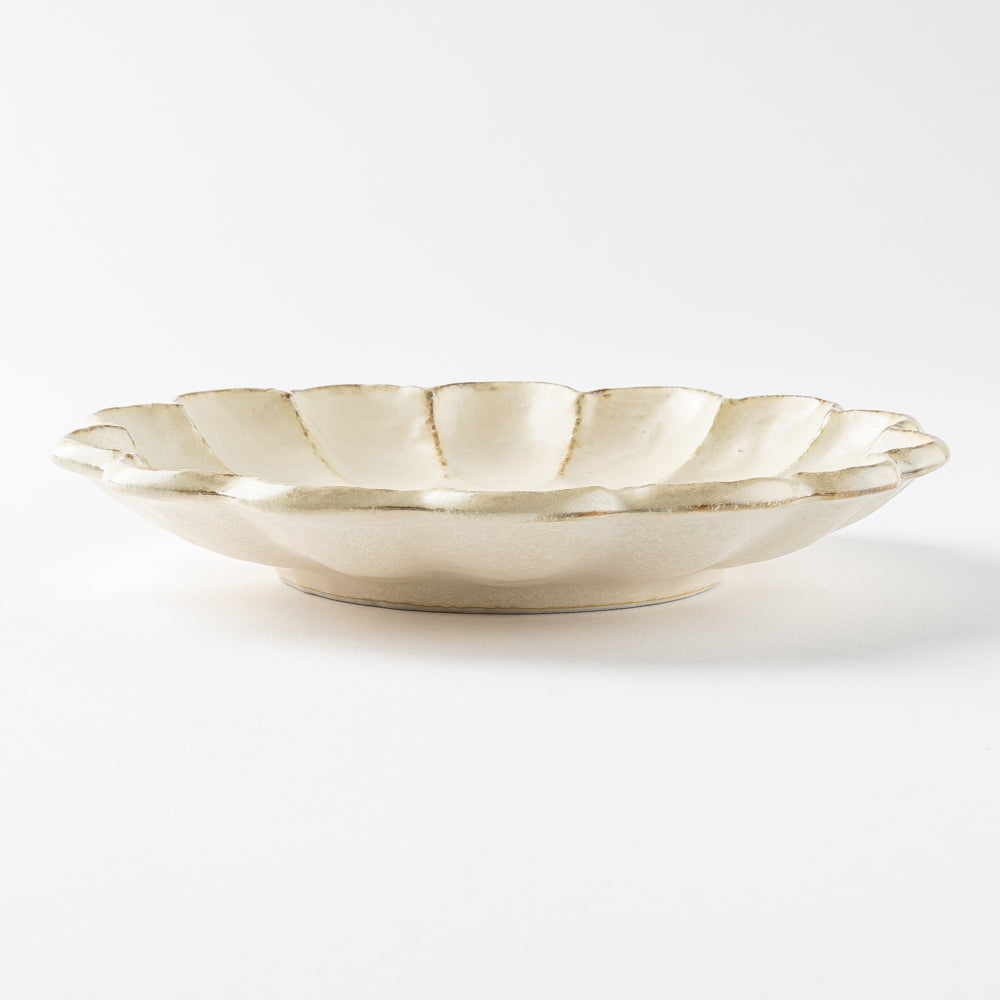 カネコ小兵製陶所 リンカ 白練 21プレート 美濃焼 カネコ小兵製陶所 美濃焼