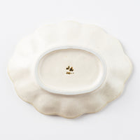 カネコ小兵製陶所 リンカ 白練 18オーバルプレート 美濃焼 カネコ小兵製陶所 美濃焼