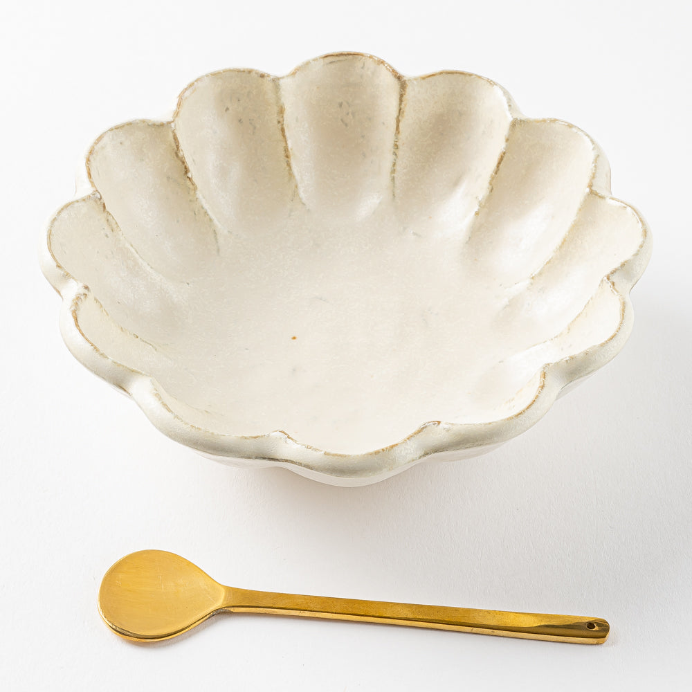 カネコ小兵製陶所　美濃焼　リンカ16ボウル　白練　黒練4個セット Mino ware Kaneko Kohei Tojo Shiraneri Rinka 16 bowls