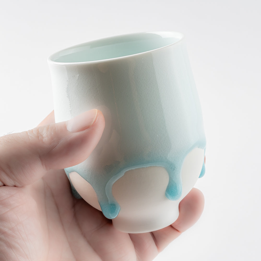 作家 西隆行 雫グラス 丸型（中） ¥6,600 大人の焼き物