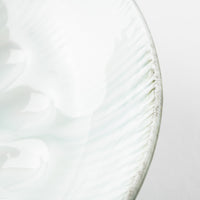 作家 西隆行 花紋皿 流釉深緑 作家 西隆行 陶磁器作家もの