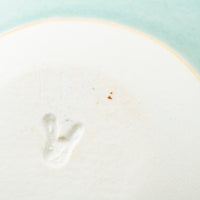 作家 柴田礼美 しずく皿-鳥/グリーン 作家 柴田礼美 陶磁器作家もの