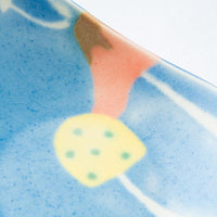 作家 柴田礼美 しずく皿20-きのこ/ブルー 作家 柴田礼美 陶磁器作家もの