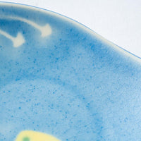 作家 柴田礼美 しずく皿20-きのこ/ブルー 作家 柴田礼美 陶磁器作家もの