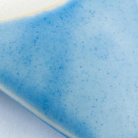 作家 柴田礼美 しずく皿20-ふくろう/ブルー 作家 柴田礼美 陶磁器作家もの