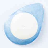 作家 柴田礼美 しずく皿20-風船/ブルー 作家 柴田礼美 陶磁器作家もの