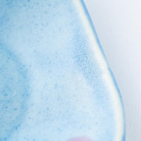 作家 柴田礼美 しずく皿20-風船/ブルー 作家 柴田礼美 陶磁器作家もの