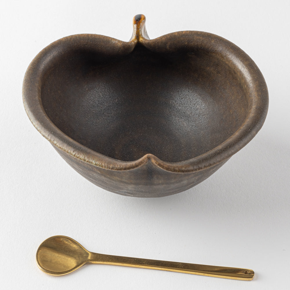 古谷製陶所 サビ釉 りんご鉢 小 信楽焼 古谷製陶所 信楽焼