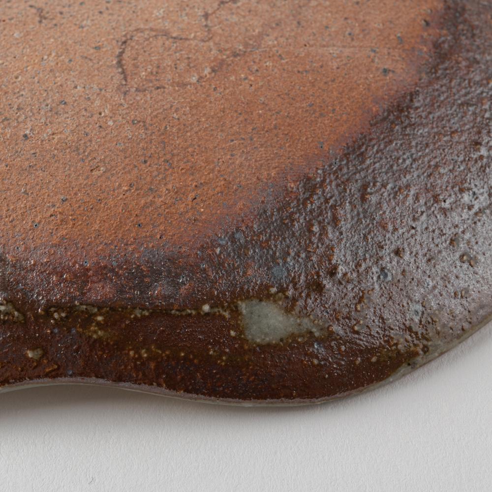 古谷製陶所 鉄散 りんご皿 大 信楽焼 古谷製陶所 信楽焼