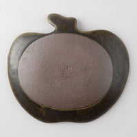 古谷製陶所 サビ釉 りんご皿 大 信楽焼 古谷製陶所 信楽焼