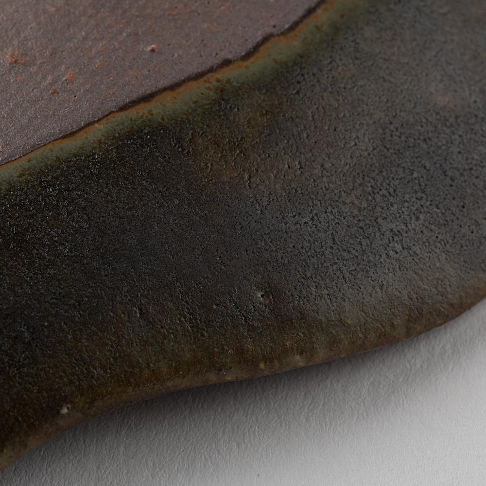 古谷製陶所 サビ釉 りんご皿 大 信楽焼 古谷製陶所 信楽焼