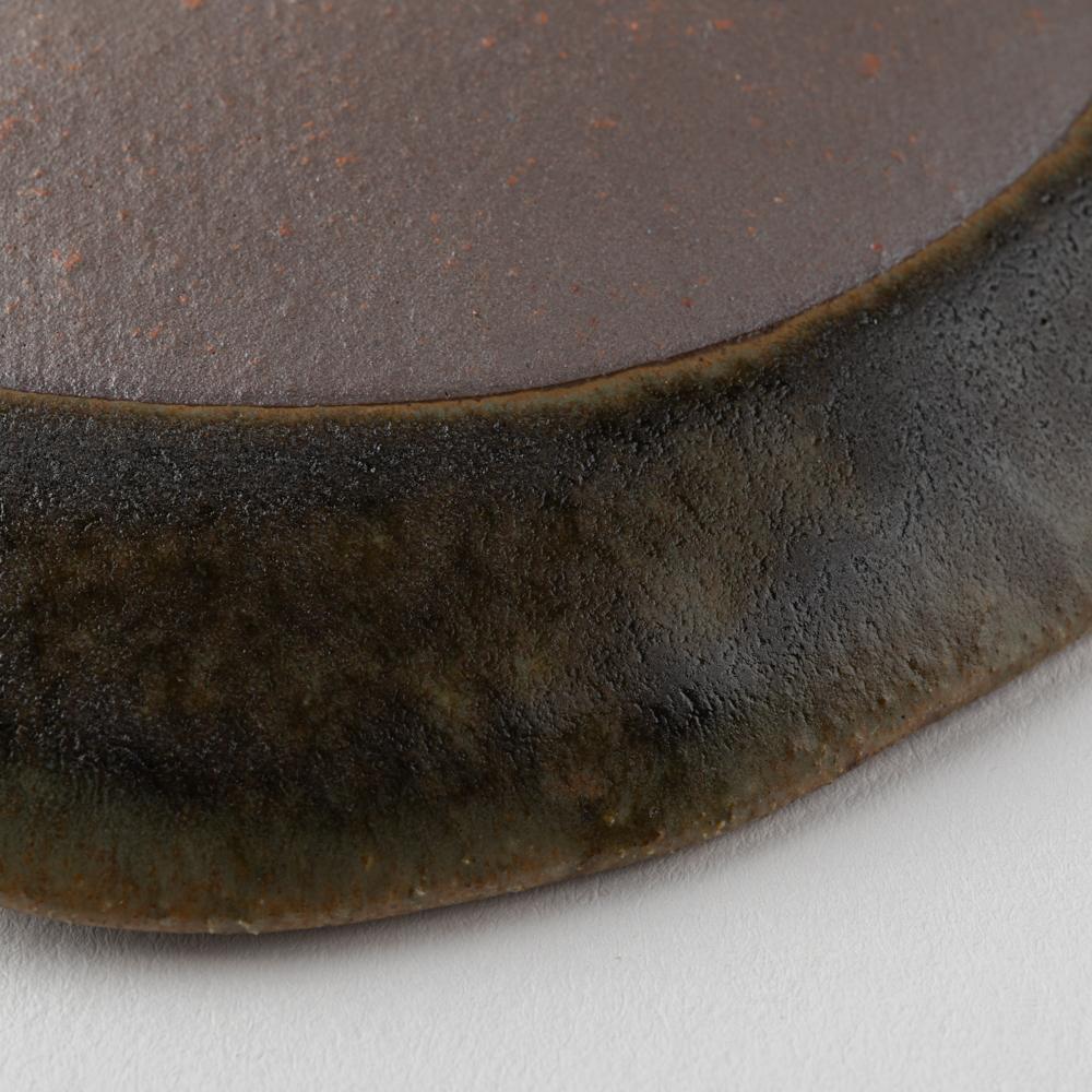 古谷製陶所 サビ釉 りんご皿 大 信楽焼 古谷製陶所 信楽焼