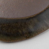 古谷製陶所 サビ釉 りんご皿 大 信楽焼 古谷製陶所 信楽焼